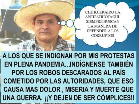 A picture of a person requesting the resignation of the attorney general in Paraguay.