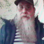 Photo of Francisco Ruso on a Zoom call for an interview with Radio Revista AE