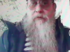 Photo of Francisco Ruso on a Zoom call for an interview with Radio Revista AE