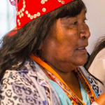 Indigenous woman meeting with the Ministry of Indigenous Women in Paraguay